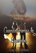 Portada del libro "Cuando menos lo esperaba"