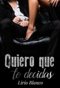 Portada del libro "Quiero que te decidas"