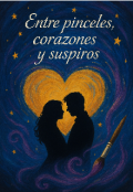 Portada del libro "Entre pinceles,corazones y suspiros"
