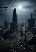 Portada del libro "Él cementerio viviente (la resurrección de los muertos)"