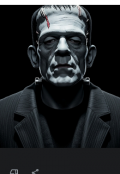 Portada del libro "Doctor Frankenstein."