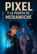 Portada del libro "Pixel y la puerta de medianoche"
