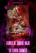 Portada del libro "Flores de Sangre bajo la Lluvia Carmesí."