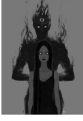 Portada del libro "Un demonio a mí espalda "