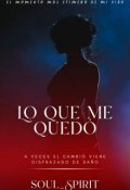 Portada del libro "Lo que me quedó"
