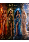 Portada del libro "Las 4 Diosas de los elementos"