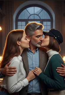 El profesor Daniel y sus dos alumnas Valeria y Sofía.