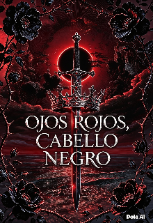 Ojos rojos cabello negro 
